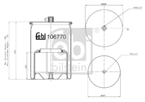 Bellow, air suspension